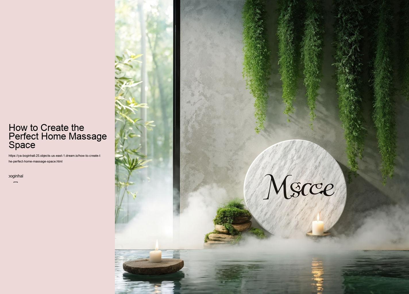 How to Create the Perfect Home Massage Space